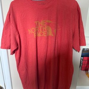 The North Face Orange Short Sleeve Tee Casual Fit
